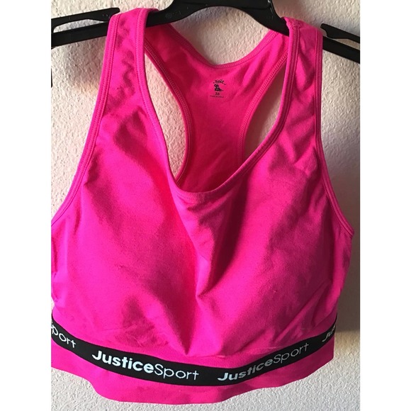 Justice Other - Justice oh so soft sport neon pink sports bra size 38